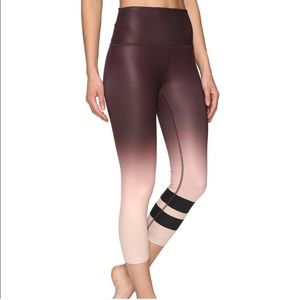 NWOT Alo Airbrush Leggings Mink Gradient Ombré M